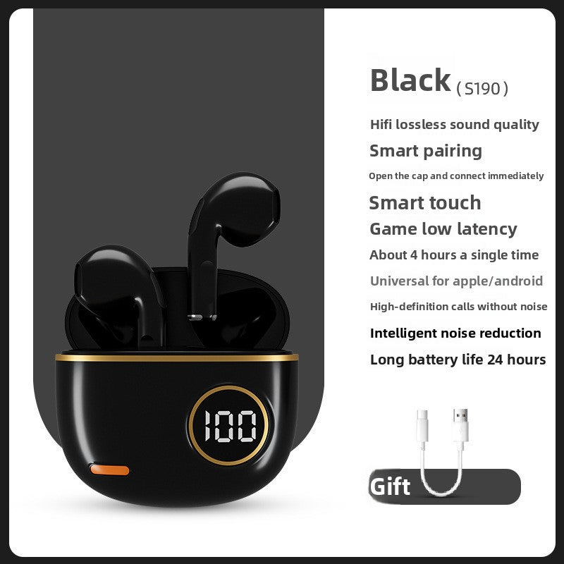 S190 True Wireless Bluetooth Earphones with Low Latency