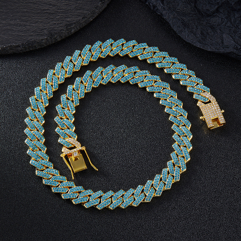 Diamond Cuban Chain Necklace Hip Hop Jewelry