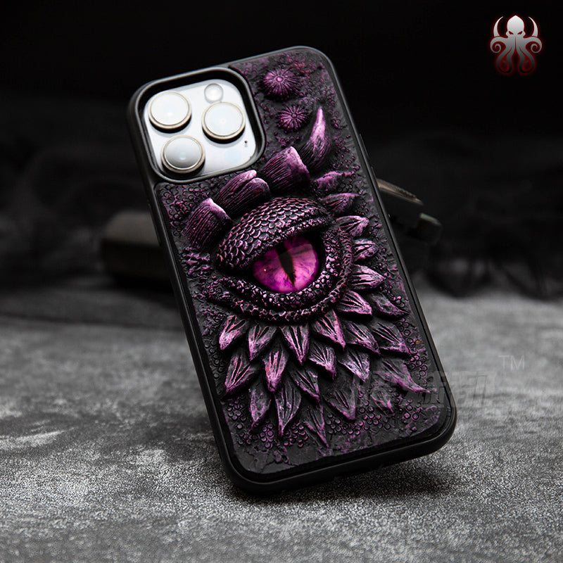 Embossed Dragon Design Phone Case