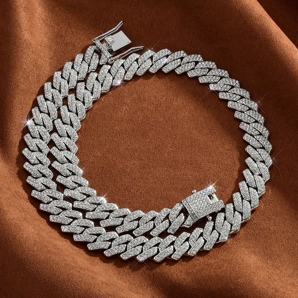 Diamond Cuban Chain Necklace Hip Hop Jewelry