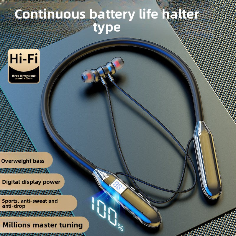 Wireless neckband Bluetooth earphones, in-ear type