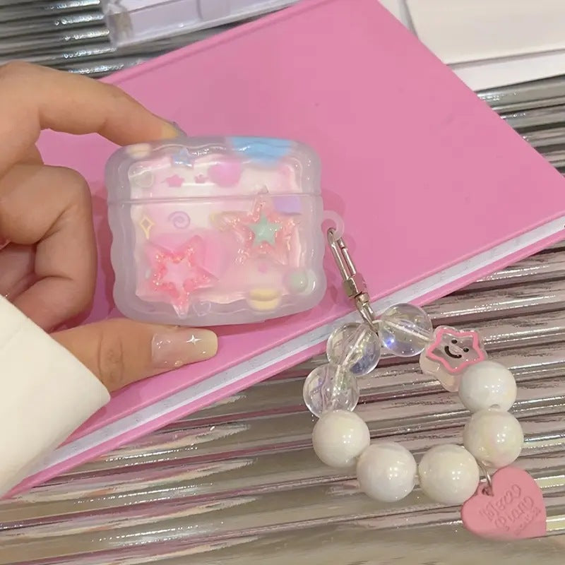 Three-dimensional Star-shaped Apple Bluetooth Wireless Earphones Case