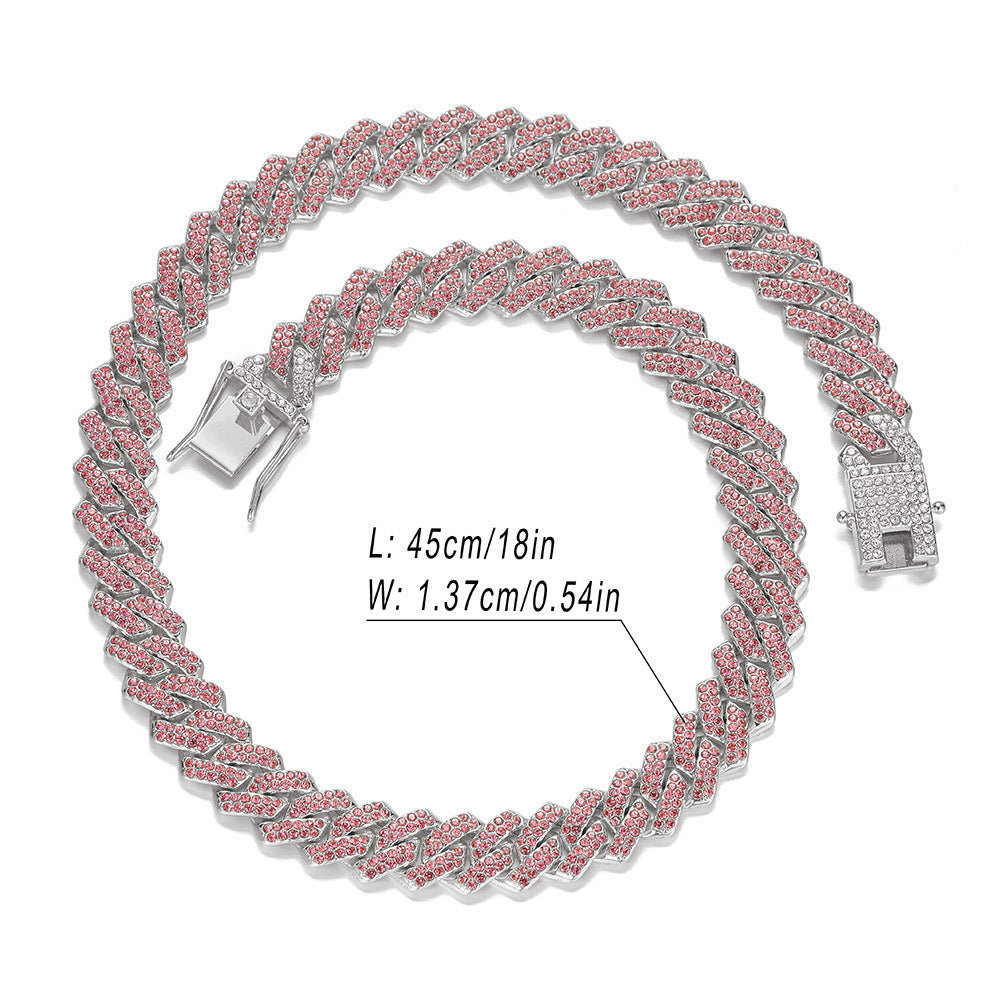 Diamond Cuban Chain Necklace Hip Hop Jewelry