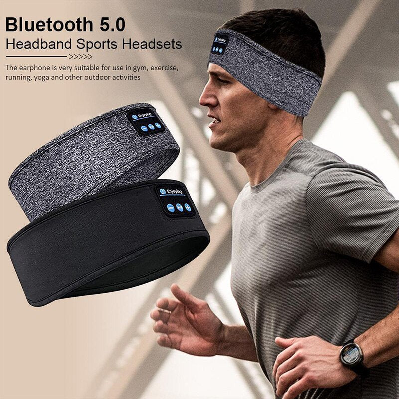 Bluetooth Sports Sleeping Headband with Earphones
