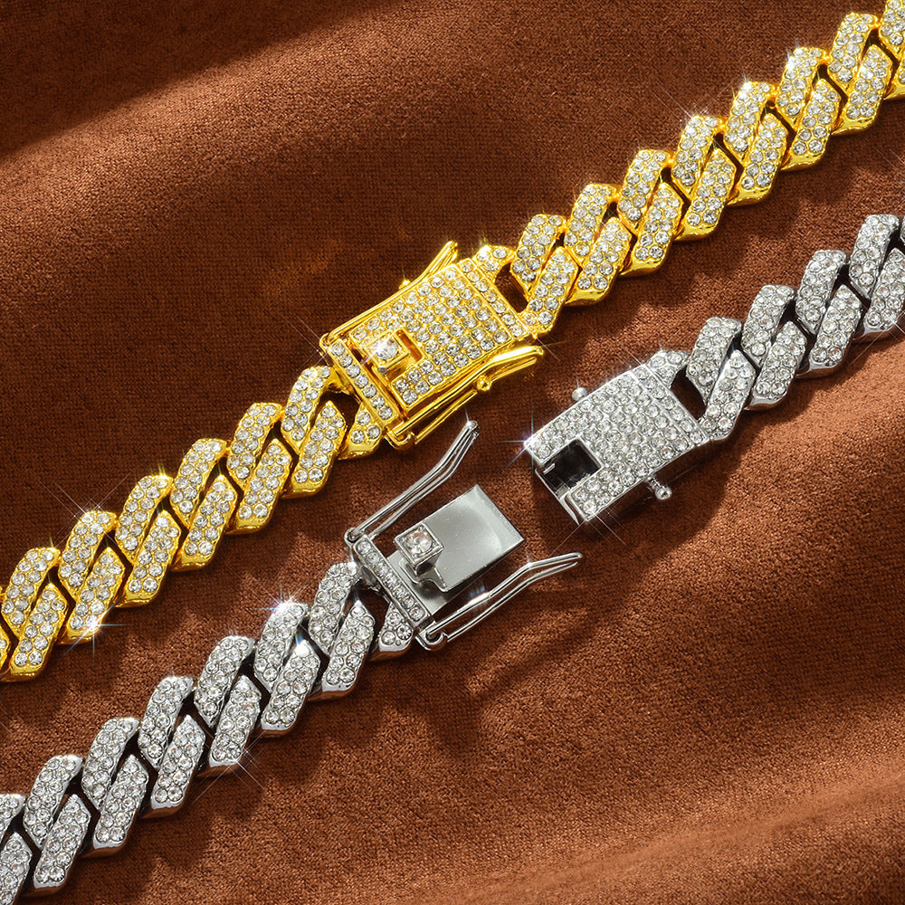 Diamond Cuban Chain Necklace Hip Hop Jewelry