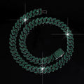 Diamond-Studded Cuban Chain Necklace